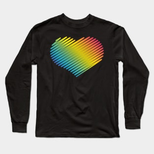 Rainbow Heart (Love) Long Sleeve T-Shirt